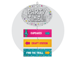 Trolls Party Printable Room Sign