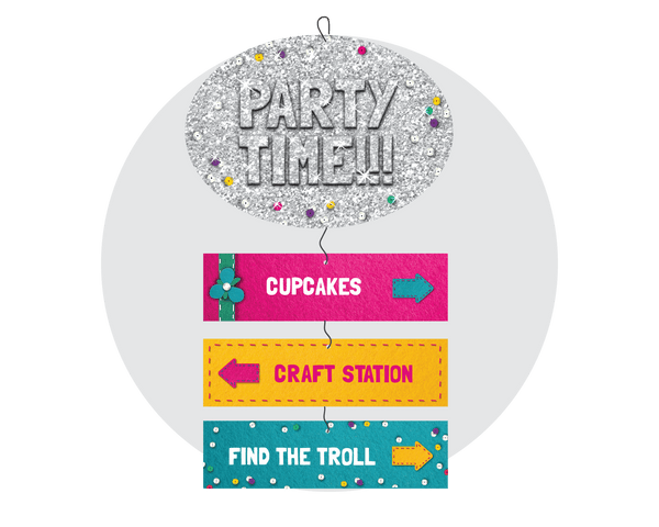 Trolls Party Printable Room Sign
