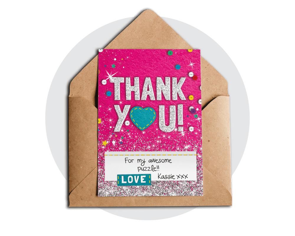 Trolls Party Printable Thank You Card