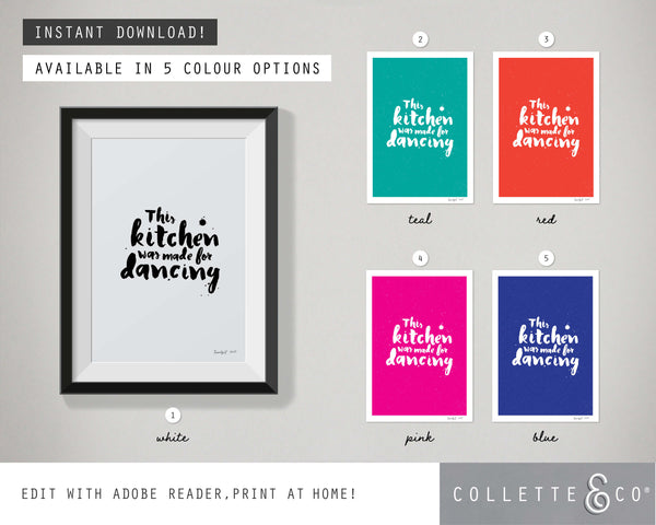 This Kitchen Was Made For Dancing Wall Art