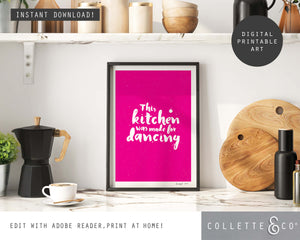 This Kitchen Was Made For Dancing Wall Art 14