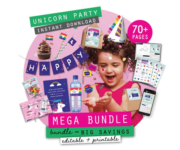 Unicorn Party Pack Printables