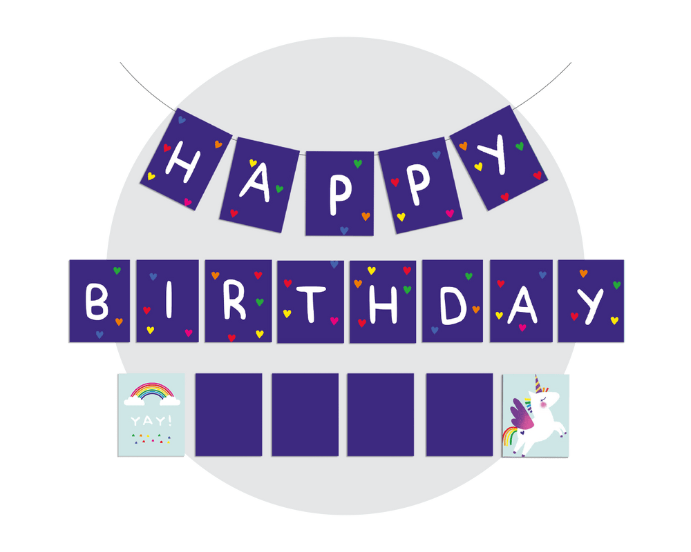 Unicorn Party Printable Bunting