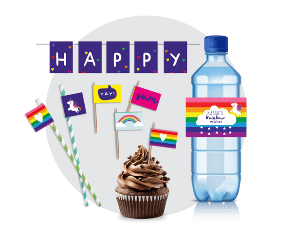 Unicorn Party Printable Food Decor