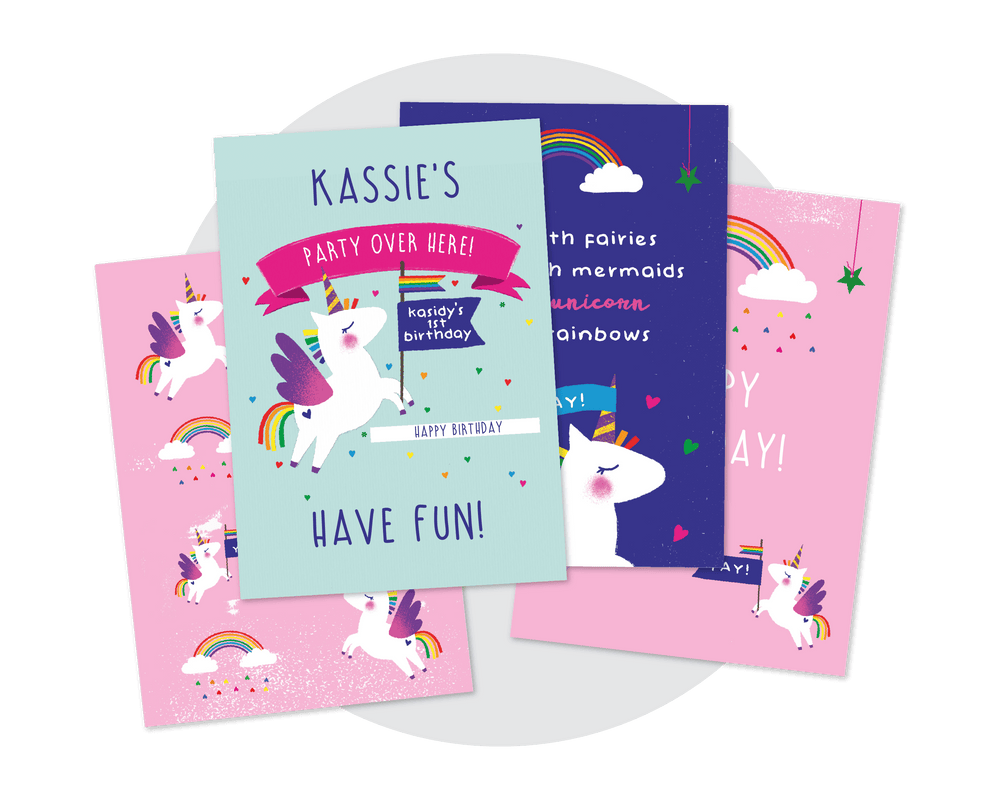 Unicorn Party Printable Posters