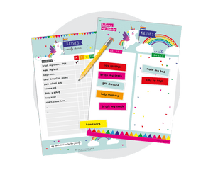 Unicorn Kids Chore Chart