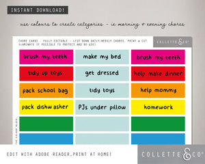 Unicorn Kids Chore Chart 05