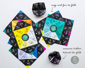 Times Table Printable Origami Fortune Teller