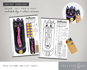 Halloween Printable Paper Puppets